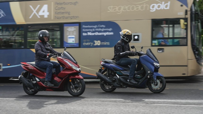 NMAX and PCX in city